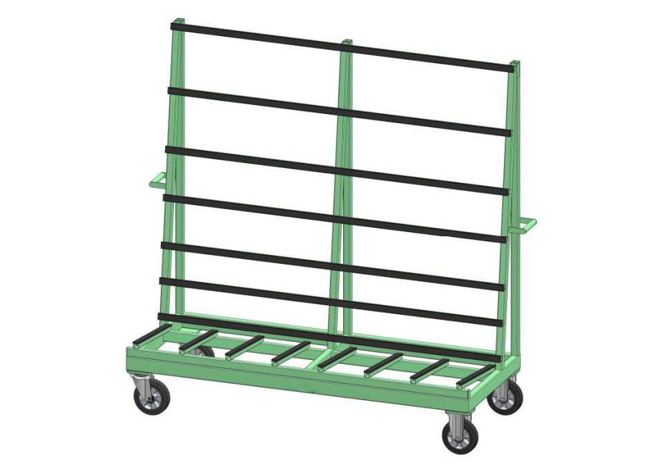 Glasstrolley or glasscart