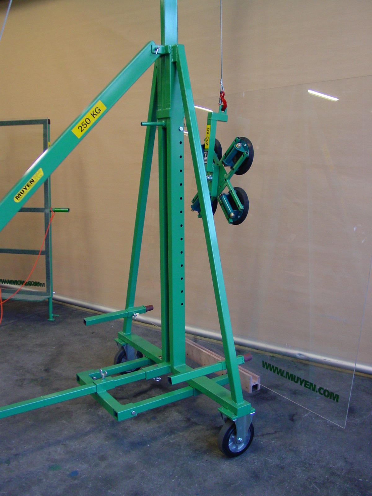 Lifter adjustable in Height up to 3.3 meter GlassHandling