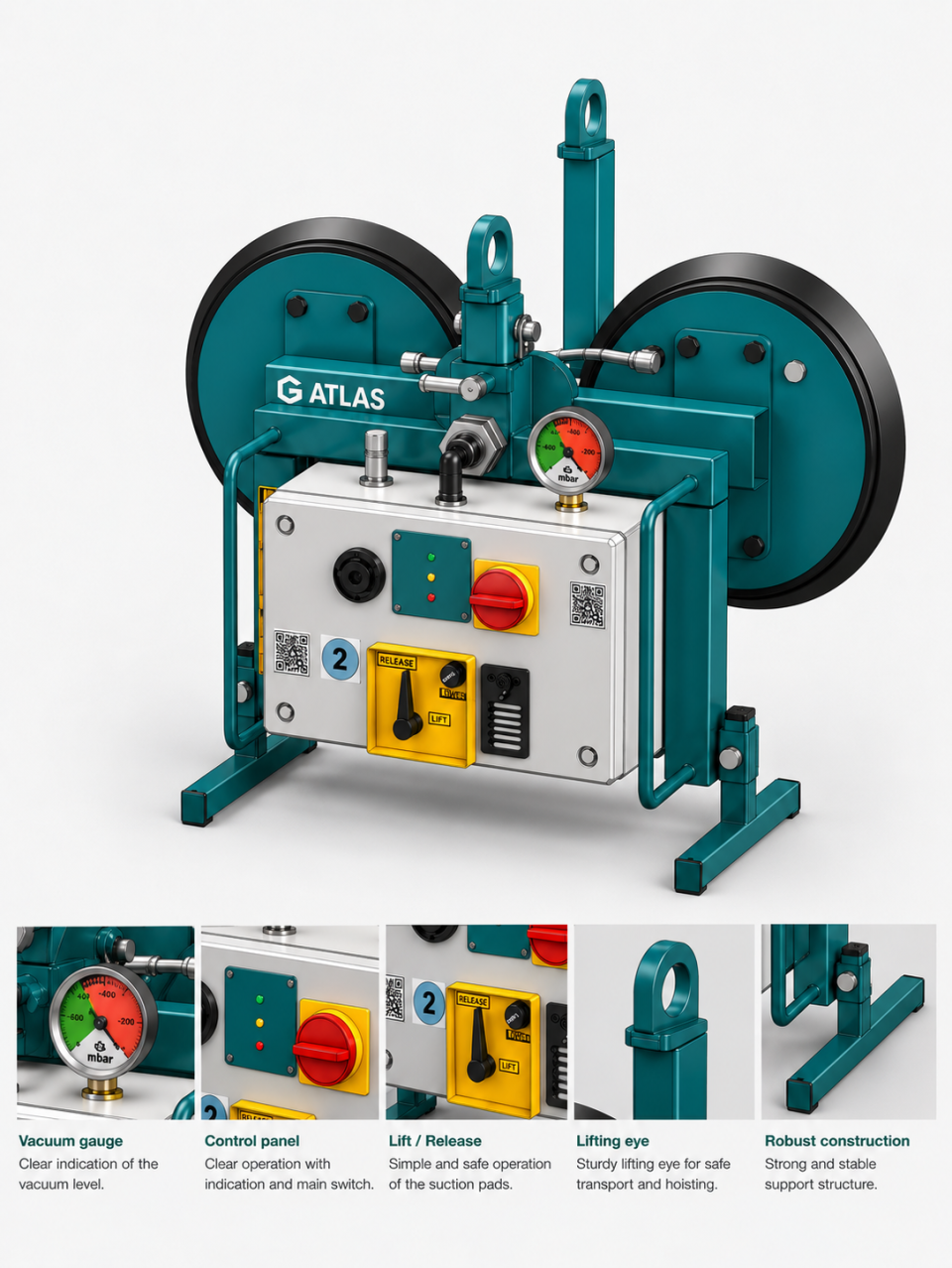 Atlas compact 250 pro, vacuumlifter